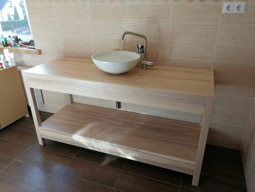Eschenkommode ohne Schubladen – Bild 4