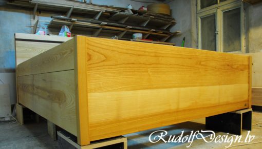 Massivholzbett Wenge – Bild 2