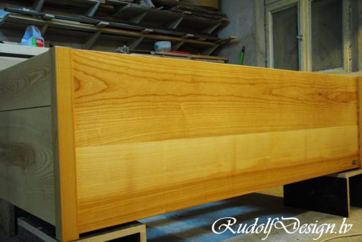 Massivholzbett Wenge – Bild 3