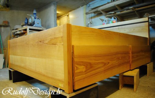 Massivholzbett Wenge – Bild 4