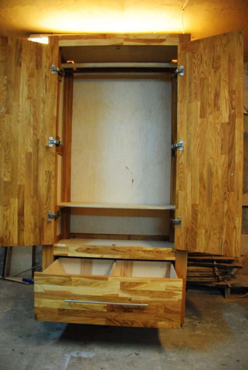 Massivholz Schrank aus Eiche – Bild 3