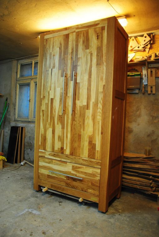 Massivholz Schrank aus Eiche – Bild 5