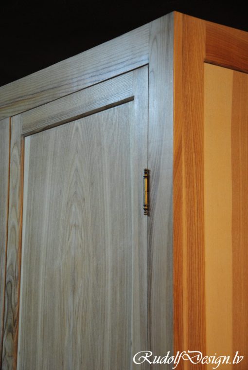 Oša masīvkoka skapis - Image 3