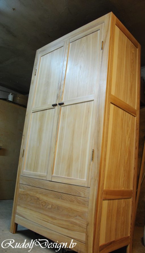 Oša masīvkoka skapis - Image 6