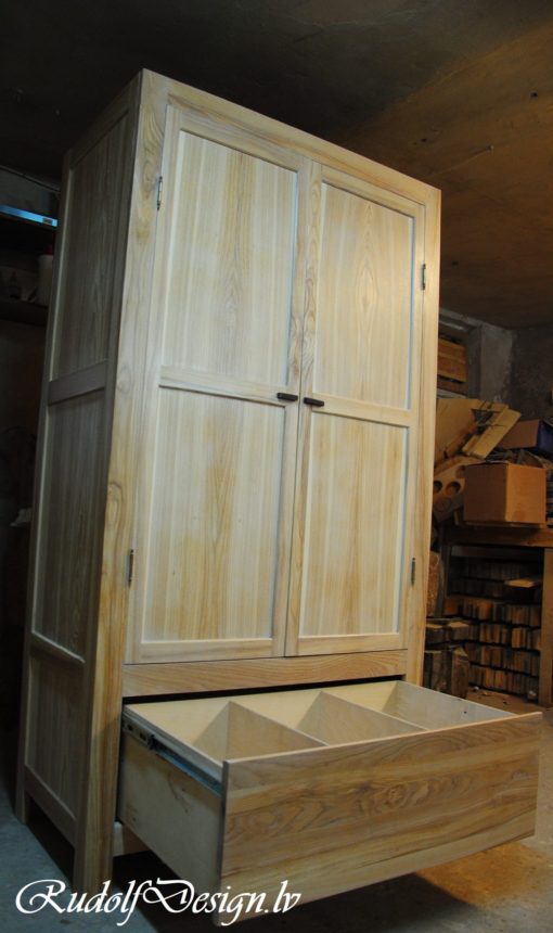 Oša masīvkoka skapis - Image 7