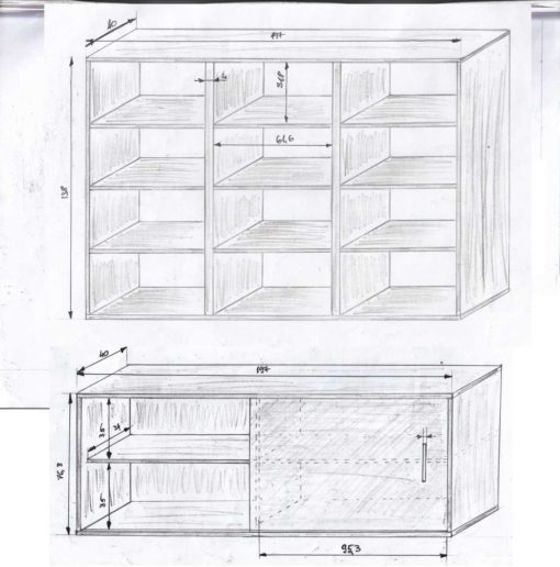 Ozola sekcija, kumode un skapis - Image 6